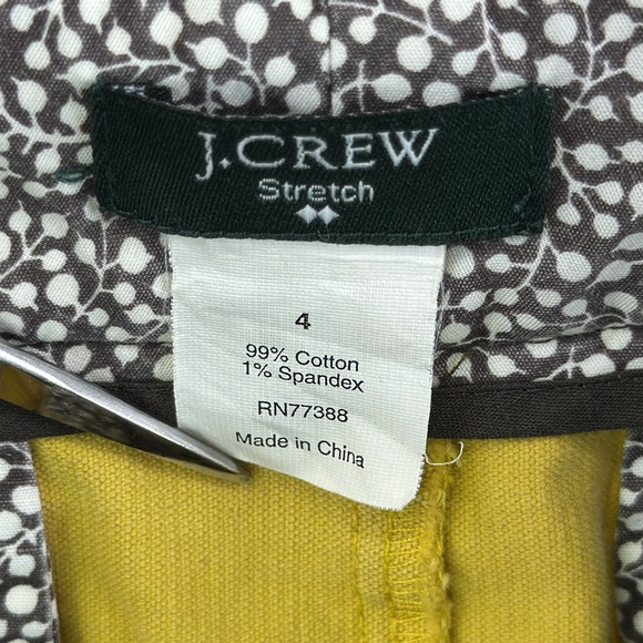 J Crew Factory Corduroy Mini Skirt Mustard Yellow Hook and Zipper Front Stretchy - Picture 9 of 10